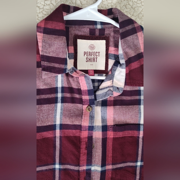 Perfect Shirt Relaxed Women Button Up Small - Picture 4 of 8